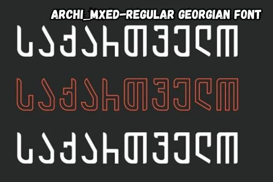 archi_mxed-regular georgian font